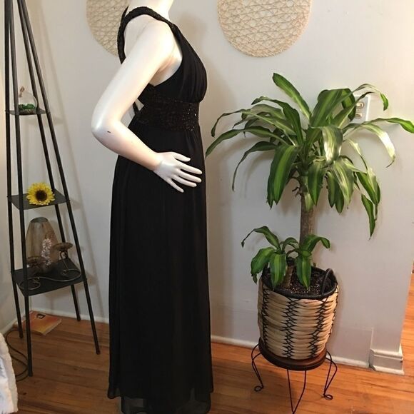 New! Calvin Klein sequin crossback chiffon maxi - Picture 5 of 11